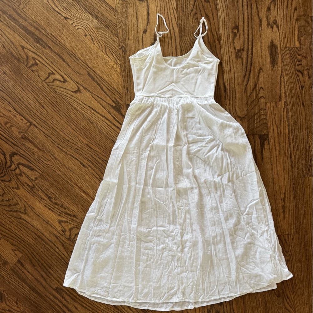 Aerie at the barre drop waist midi dress small sleeveless fit and flare babydoll - Picture 5 of 10